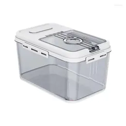 Storage Bottles Grain Rice Bin Magnetic Dispenser For Airtight Cereal Dry Food Containers Bucket Tank