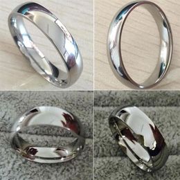 Whole 100PCS 4mm 6mm Mix lot men women Stainless Steel Wedding Rings engagement Ring Comfort fit Band Rings Party Gift Fashion265Y