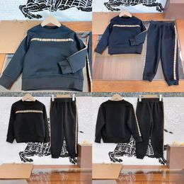 teenager boy clothe set black Colour kid fashion girl clothing sets hoodie and pants cotton material child girls clothes