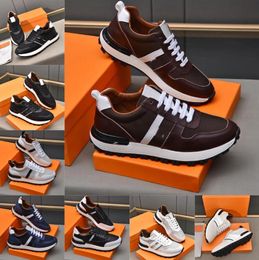 Popular Sale Casuals Shoes Men Trail Calfskin Soft Running Sneaker Italy Refined Elasticd Band Low Tops Designer Outdoor Lightweight Casual Trainers Box EU 38-46