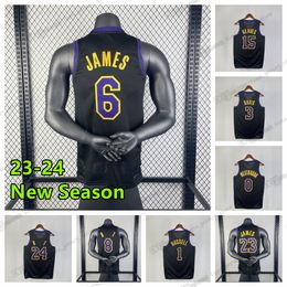 Printed 2023-24 New Season Basketball Jerseys James Anthony D'Angelo Davis Russell Jalen Hood-Schifino Jersey