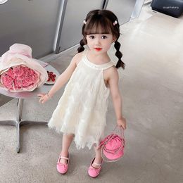 Girl Dresses Kids Dress Solid Color Girls Summer Casual Style Party For Children Toddler Clothes