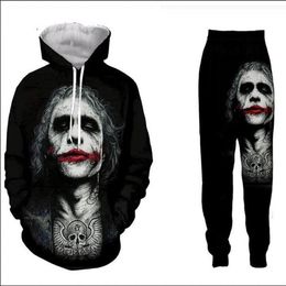 Whole--New Fashion Men Womens Insane Clown Posse Sweatshirt Joggers Funny 3D Print Unisex Hoodies Pants ZZ0483220