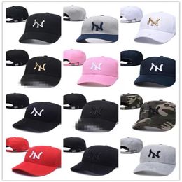 Whole unisex fashion cotton baseball cap snapback hat for men women sun hats bone gorras ny embroidery spring caps264M