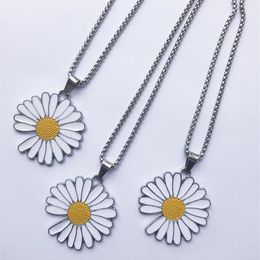 Quan Chi Dragon Same Style Daisy Neckle Sunflower PMO Little Pendant Decorated Para-Noise2 0 Hip-hop Fashion Personalit Chains264v