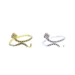 Cool Cluster Rings Unique Cluster Rings for Women Snake Shape Design 2016 New Arrival for 23311D