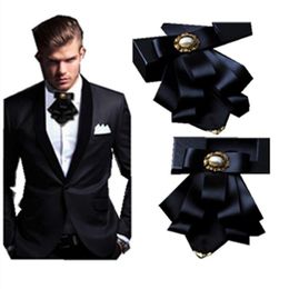 wedding Groomsmen Bow Tie Metal corners multilayer bow-tie flower collar men's business suits334A