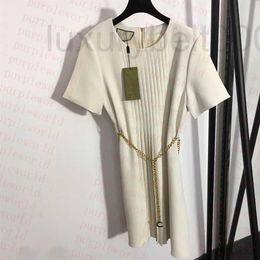 Casual Dresses designer Women Skirts Sprint Chain Belt Dress Birthday Gift for Girls Brand Skirt Clothing SUR6254v