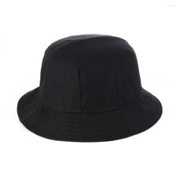 Berets 2023 Fashion Cotton Summer Sun Hat Bucket Packable Hats For Men And Women