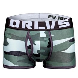 Underpants 2022 Brand Sexy Underwear Men Camouflage Printed Boxers Cotton Panties Lingerie Shorts Boxershorts335A