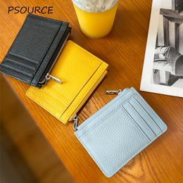 Leather Purse card free holder Luxurys designer single wallet Men Women's Holders Coin Mini Wallets Key Pocket Interior Slot