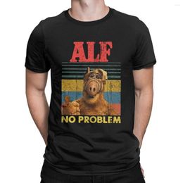 Men's T Shirts Vintage Alf No Problem Tv Sitcom Alien Life Form Ah Fu At Home Shirt T-Shirt Cotton Summer Clothing