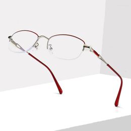 Sunglasses Women's Reading Glasses Anti-blue Fashion Ultra-light Metal Half-frame For The Elderly