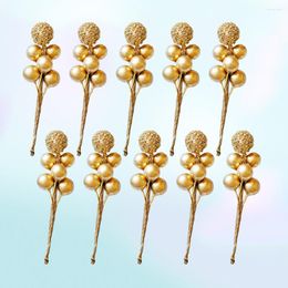 Party Decoration 10PCS Forest Series Berries Branch Decor DIY Simulated Pick Artificial Stems Ornament False Plastic