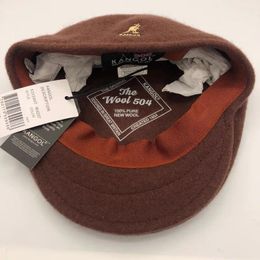 Bucket Hat Hat for Man Polo Hat Fit Hat Ball Caps KANGOL American Style Kangaroo High Quality Real Wool Forward Hat French Painter Autumn and Winter Beret Men b2