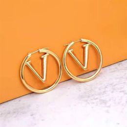 New Fashion Womens Big Circle Simple Earrings Hoop Earrings for Woman High Quality214u