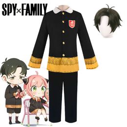 Anime Spy X Family Damian Desmond Cosplay Costume Wig Uniform Suit Top Pants Outfit Halloween Costume for Mencosplay