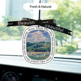 Wholesale Car Air Freshener Paper Fragrance Durable Flower Scented Card Pendant Fashion Perfume Diffuser