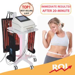 Красный свет 5D MaxLipo Lipo Laser Машина для похудения 650nm 940nm Диодный лазер с 5 лечебными поясами Быстро растворяющий жир аппарат для контурирования тела для облегчения боли