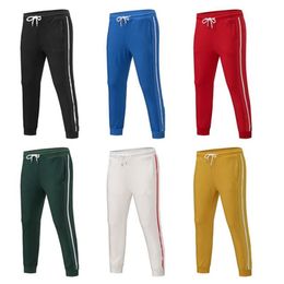 Mens Joggers pants casual trousers Hip-hop UNISEX pants Fashion Sweatpants Stripes Panalled Pencil Jogger Pants Asian size 8color 318Z