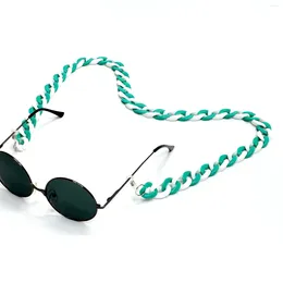 Fashion Accessories 2023 Acrylic Reading Glasses Hanging Neck Chain For Women Double Color Sunglasses Anti-slip Cord Holder Straps