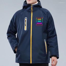 Men's Jackets Customized/Design Logo And Women's Autumn/Winter Zipper Jacket Windproof Waterproof Commemorative/Work Top