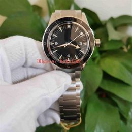 MKS Top Watches Men Wristwatches 41mm James Bond Spectre 007 Skyfall Stainless Steel Bracelet CAL 8400 Movement Transparent Mechan2796