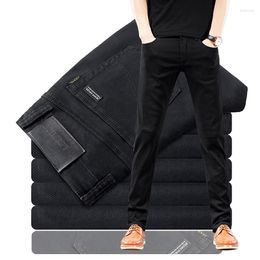 Men's Jeans CUMUKKIYP Fashionable And Comfortable Black Straight For Men Ideal A Stylish Look