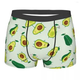 Underpants Cute Green Avocado Men Underwear Avocados Lover Boxer Briefs Shorts Panties Fashion Mid Waist For Homme S-XXL