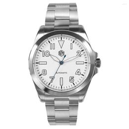 Wristwatches San Martin Men Automatic Watch 40mm Luxury Mechanical Wristwatch 100M Waterproof BGW-9 Luminous Sapphire NH35 Fire Textured