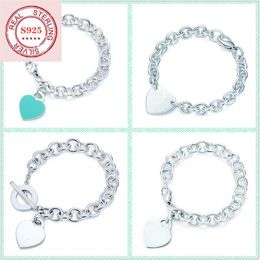 925 sterling silver heart-shaped bracelet classic style does not fade send girlfriends holiday gift LJ2010202796