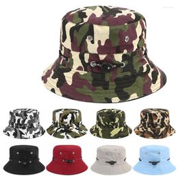 Berets Bucket Hat For Men Women Unisex Beach Sun Hats Street Headwear Fisherman Outdoor Cap Summer Panama Adjustable Travel Caps