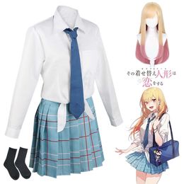 Marin Kitagawa Cosplay Anime My Dress Up Darling Costume Jk School Uniform Skirt Outfits Halloween Carnival Suit for Women Girlcosplay