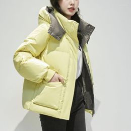 Women's Trench Coats Winter Hooded Parkas Warm Jacket Women Down Cotton Coat Fluffy Bubble Outwear