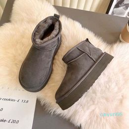 Winter Classic Boots Mini Short Casual Flat Bottom Comfortable Plush Thickened Snow Boots