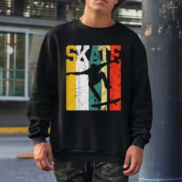 Men's Hoodies Skate Skateboarder Gift Skateboard Retro Sweatshirts Men Women Streetwear Crewneck Hooded Tops Hip Hop Cotton