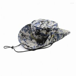 Berets Wide Brim Camouflage Tactical Cap Military Boonie Hat Army Caps Camo Men Outdoor Sports Sun Bucket Fishing Hunting Hats
