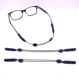 Fashion Accessories Portable Eyeglass Chains Glasses Holder Adjustable Silicone Eyeglasses Cord Neck Strap Anti Slip Rope String