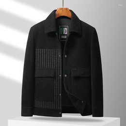 Men's Jackets 2023 Autumn/Winter Youth Polo Workwear Versatile Light Luxury Casual Jacket Coat