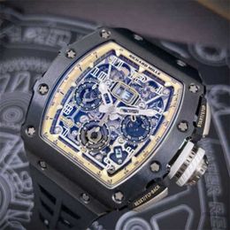 Designer Watch RichareMill Tourbillon Automatic Winding limited Edition Chronograph Y with Boxes Ceramic Mechanical Wristwatches Swiss watch Rm1103 KVIC