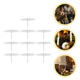 Candle Holders 10 Pcs Cake Stand Metal Holder Table Tray Decorative Tealight Candelabra Stands
