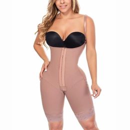 Women's Shapers Full Body Shaper Colombian Girdles Wasit Trainer Post Modeling Strip Control Shapewear Slimming Fajas Shaping241S