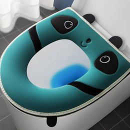 Toilet Seat Covers Cushion Household Winter Plush Thickened Cover Zipper Waterproof All-weather Universal