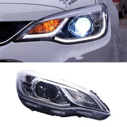 Car Headlights For Chevrolet Cavalier 20 16-20 19 High Configuration LED Daytime Light Turn Signal Dual Lens Xenon Headlights