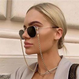 Fashion Accessories Chic Metal Twist Reading Glasses Chain For Women Gold Sunglasses Cords Eyeglass Lanyard Hold Straps Correas Para Gafas