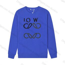 Womens Loewve T-shirt Mens Women Designers Loeweely Hoodie Loewees Print Long Sleeves Hoodies Men Oversize Luxury Lowe Street Tees Trend TopBV4V