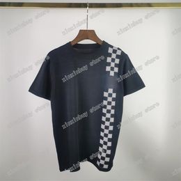 21ss Designers Tee pastel season naive lattice jacquard weave Mens Womens T Shirts fireman watercolor Man Paris Fashion T-shirt Sh289b