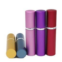 5ml Mini Spray Perfume Bottle Travel Refillable Empty Cosmetic Container Perfume Atomizer Aluminium Bottles 2styles 10ml 12ml ZZ