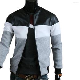 Men's Jackets Men Coat Handsome Casual Autumn Trendy Ribbed Design Soft Jacket For Going Out