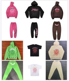 Aranha Hoodie Camisetas Mens Moletons 555555 Hoodie Sp5der Rosa Hoodies Com Capuz Impressão Designer Hoodie Web Pulôver S-XL